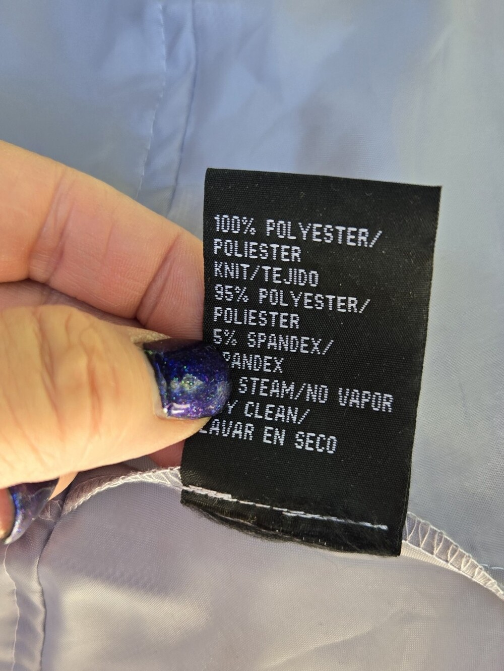 SLNY Navy Blue Embroidered A-Line Dress - Picture 12 of 12